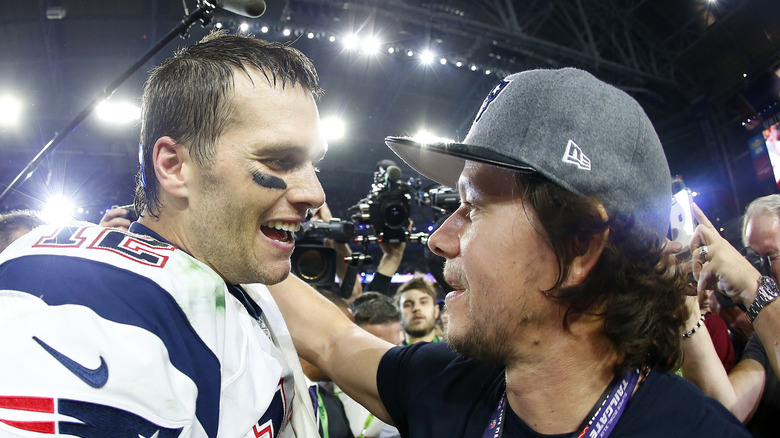 Tom Brady and Mark Wahlberg