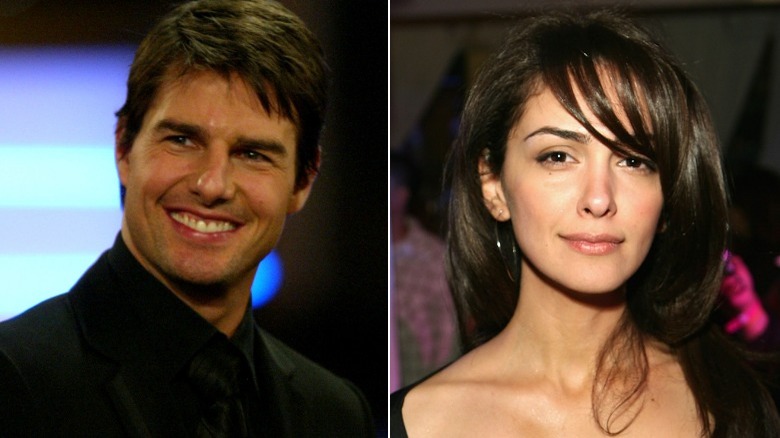 Tom Cruise, Nazanin Boniadi, split, both smiling