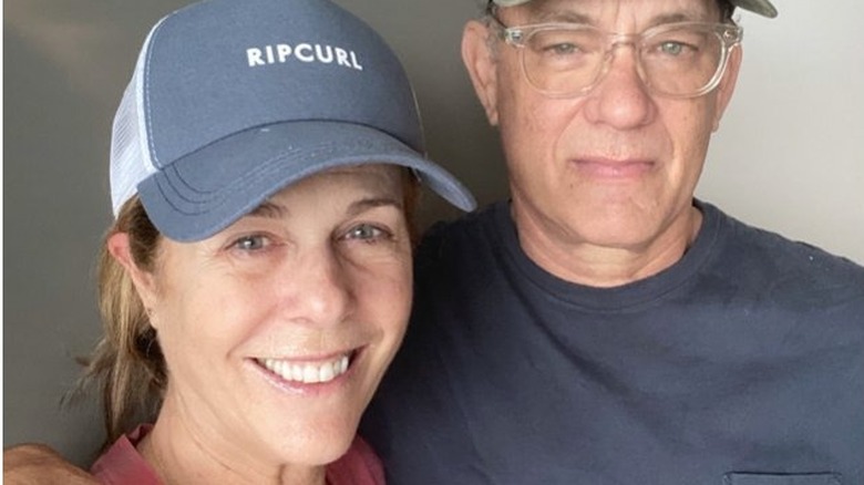 Rita Wilson and Tom Hanks in a selfie