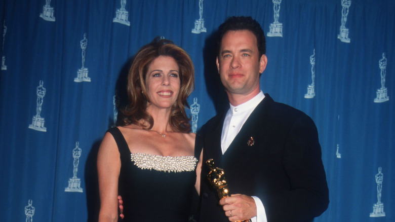 Rita Wilson and Tom Hanks at the Academy Awards