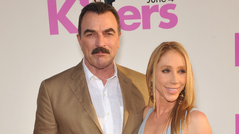 Tom Selleck and Jillie Mack on the red carpet