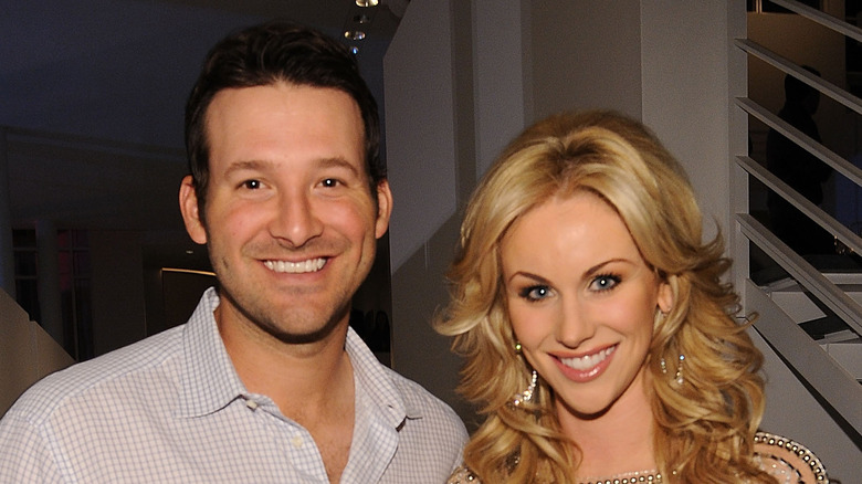 Tony and Candice Romo at an event