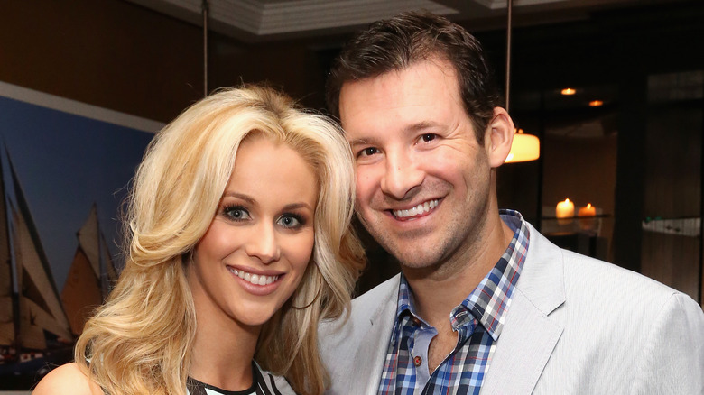 Candice and Tony Romo at an event