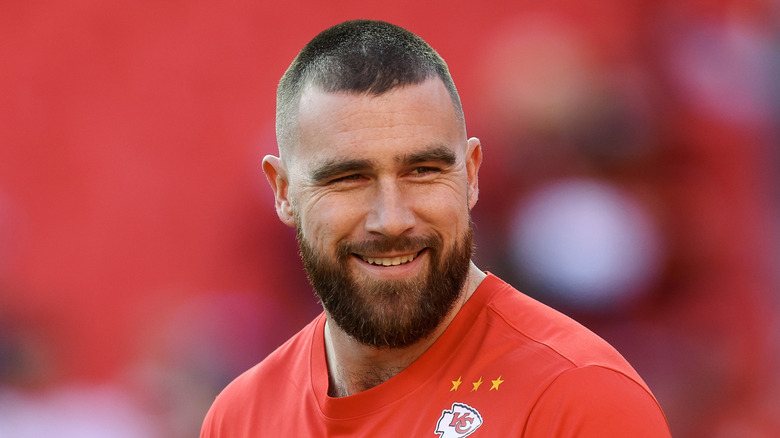 Travis Kelce smiling