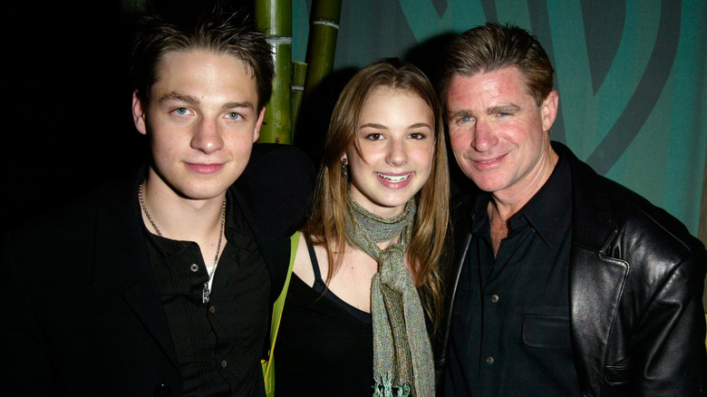 Everwood's Gregory Smith, Emily VanCamp, and Treat Williams smiling