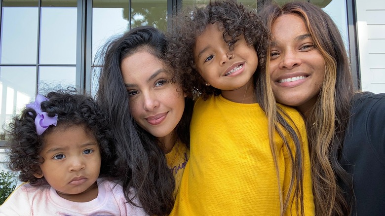 Ciara and Vanessa Bryant, along with Bryant's children