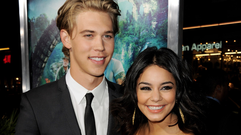 Austin Butler and Vanessa Hudgens smiling