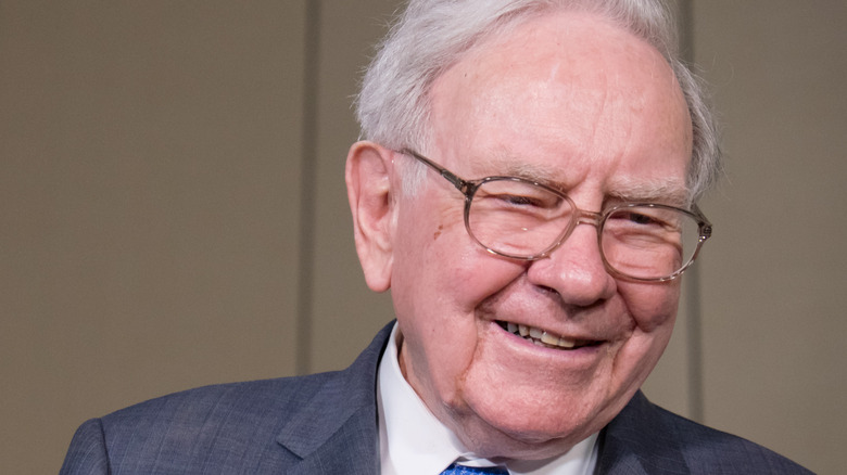 Warren Buffett smiling