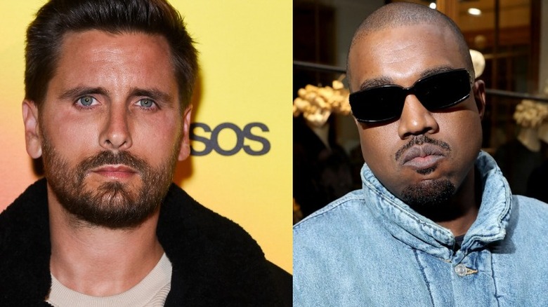 Scott Disick and Kanye West side by side 
