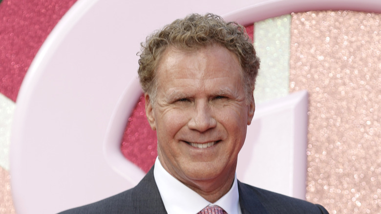 Will Ferrell smiling at the Barbie premiere 