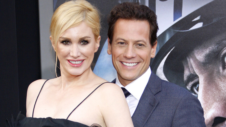 Ioan Gruffudd and Alice Evans at the "San Andreas" premiere 2015