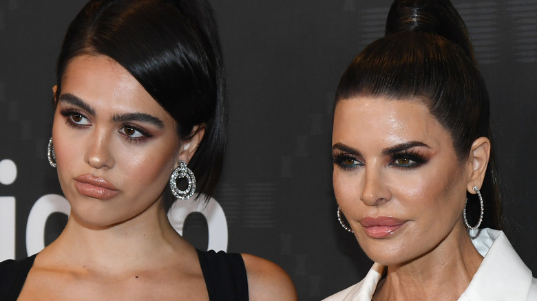 Amelia Hamlin and Lisa Rinna posing on red carpet 