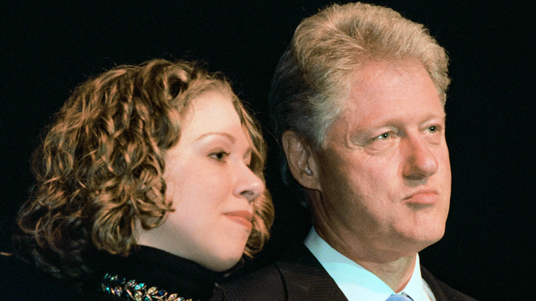 Chelsea and Bill Clinton look ahead