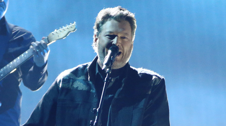 Blake Shelton performs at the 55th annual Country Music Association awards