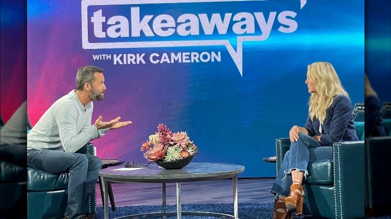 Candace Cameron Bure, Kirk Cameron talking