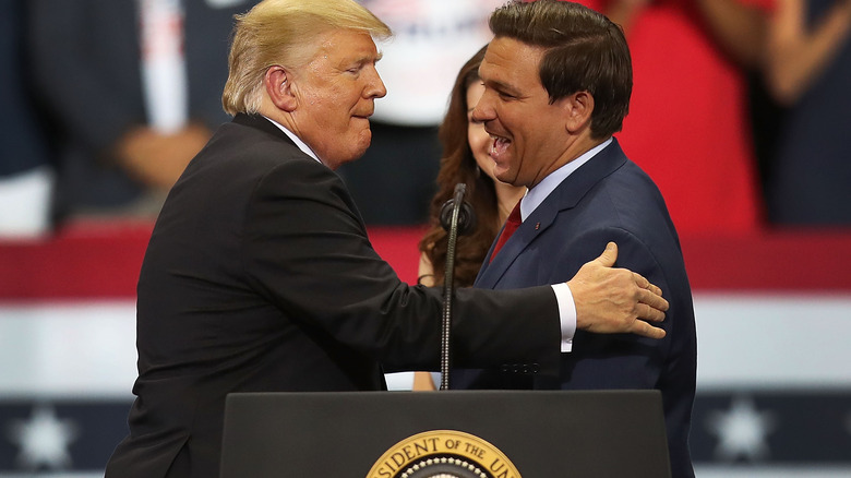 Donald Trump and Ron DeSantis