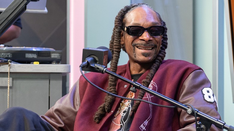 Snoop Dogg smiling during an interview