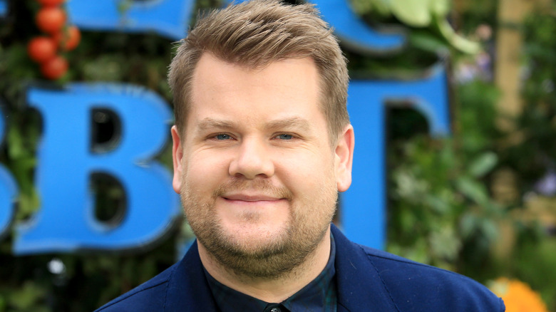 James Corden smiling at the camera