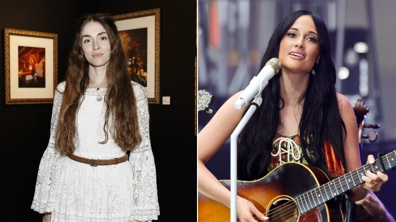 Anna Tendler smiling, Kacey Musgraves performing