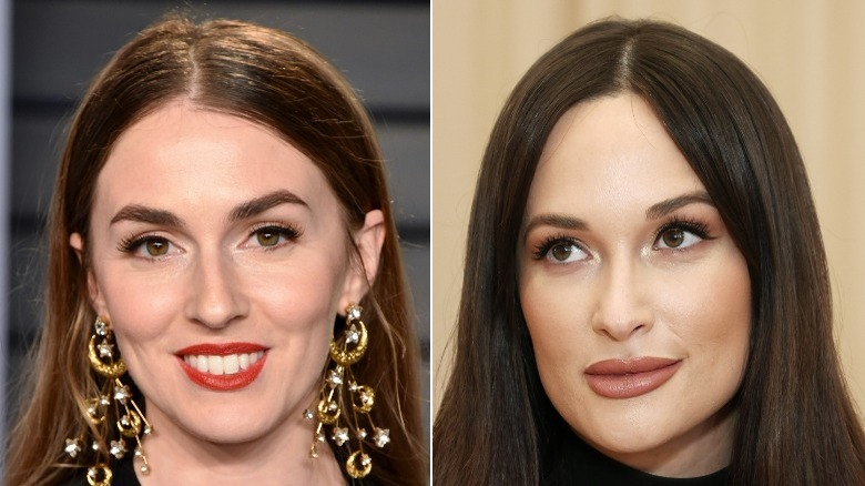 Anna Marie Tendler smiling, Kacey Musgraves looking up