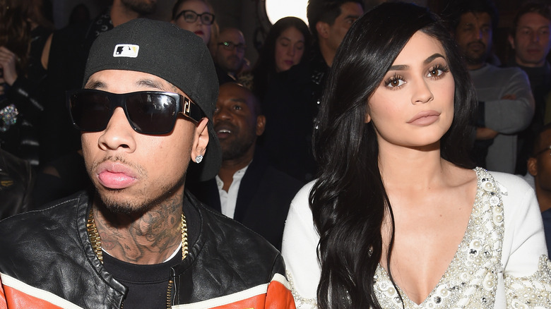 Tyga and Kylie Jenner posing