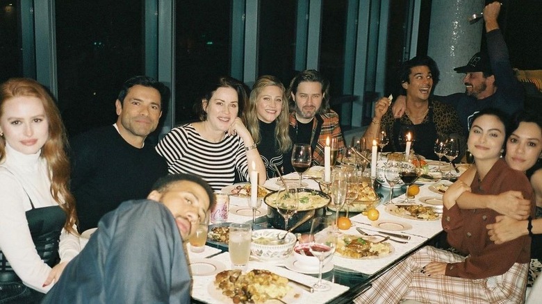 The Riverdale cast at Friendsgiving