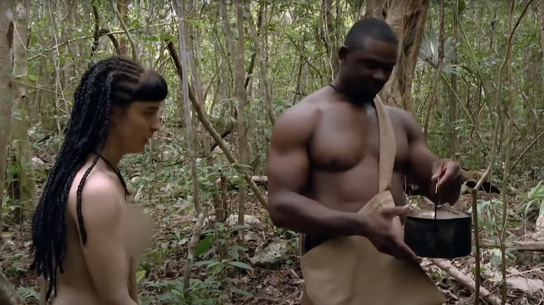 "Naked and Afraid" contestants cooking