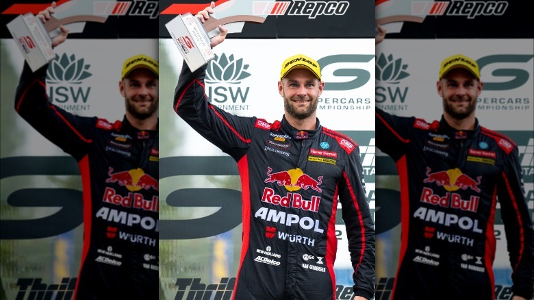 Shane van Gisbergen with trophy