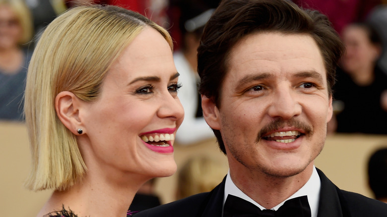 Sarah Paulson and Pedro Pascal smiling