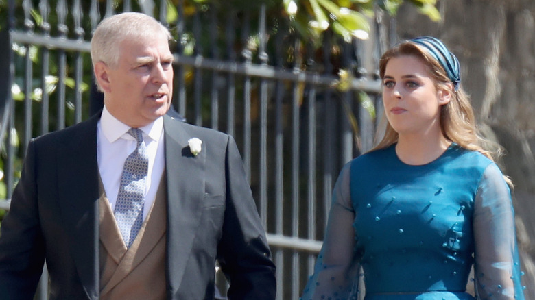 Prince Andrew and Princess Beatrice at an event 