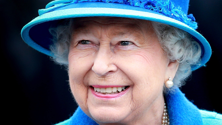 Queen Elizabeth smiling