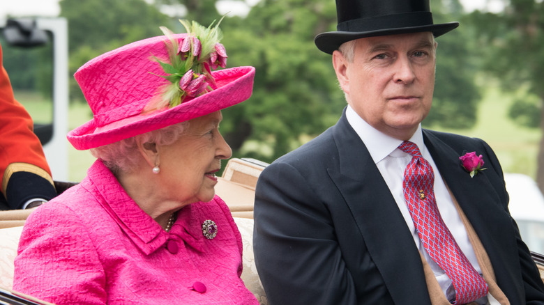 Queen Elizabeth and Prince Andrew in 2017