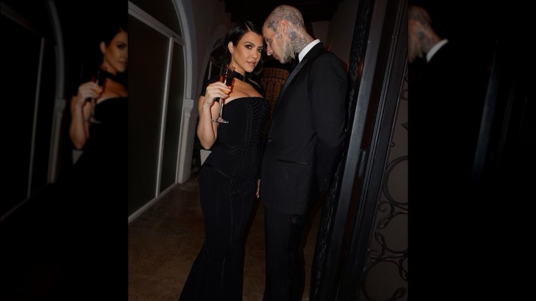 Travis Barker with Kourtney Kardashian