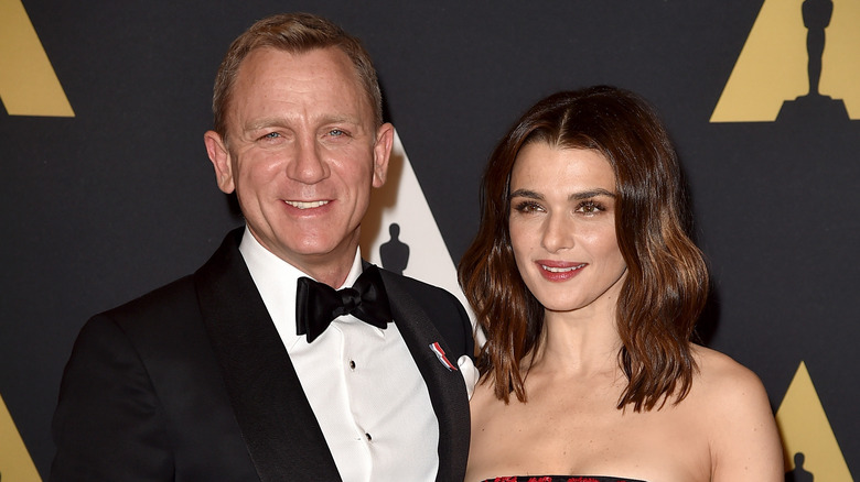 Daniel Craig, Rachel Weisz smiling