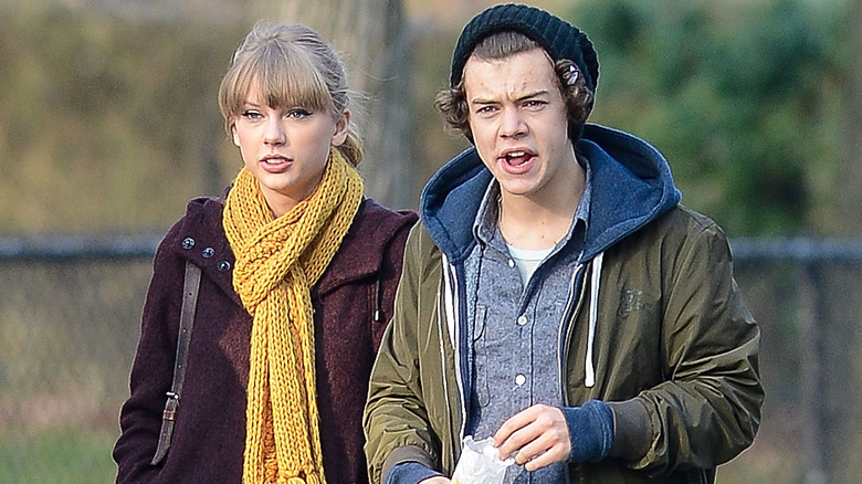 Taylor Swift and Harry Styles walking