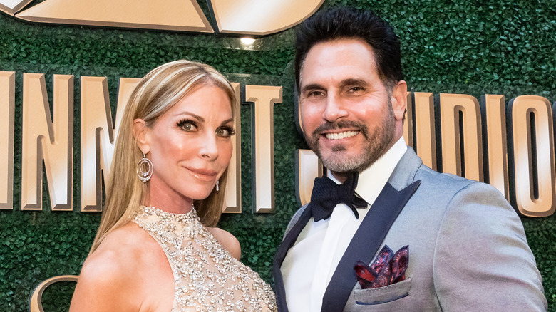 Don Diamont and Cindy Ambuehl posing