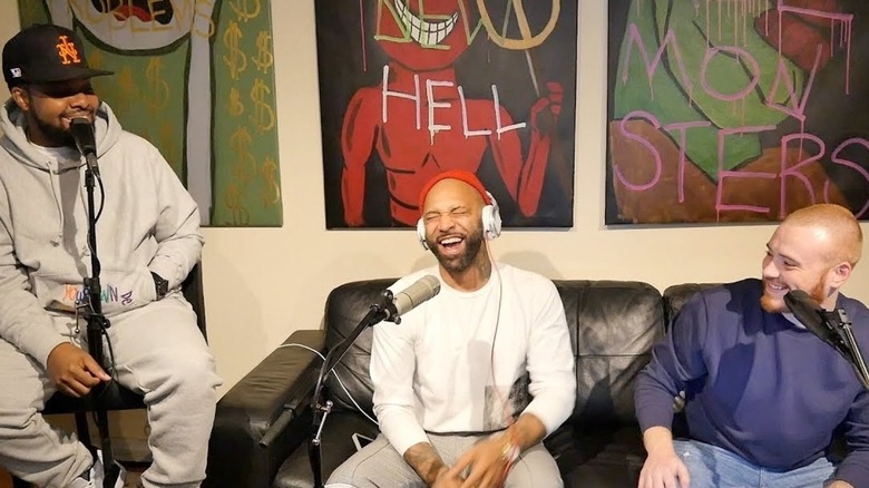 Joe Budden, Rory and Mal during an episode of the podcast