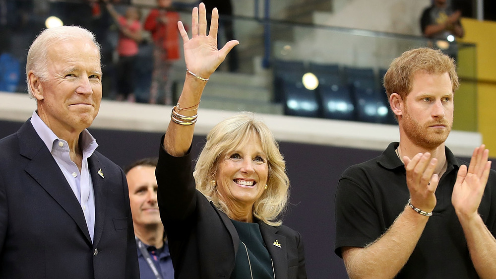 Joe Biden, Jill Biden, and Prince Harry at the Invictus Games