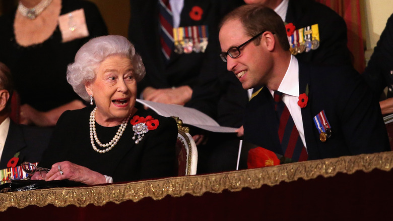 Queen Elizabeth and Prince William