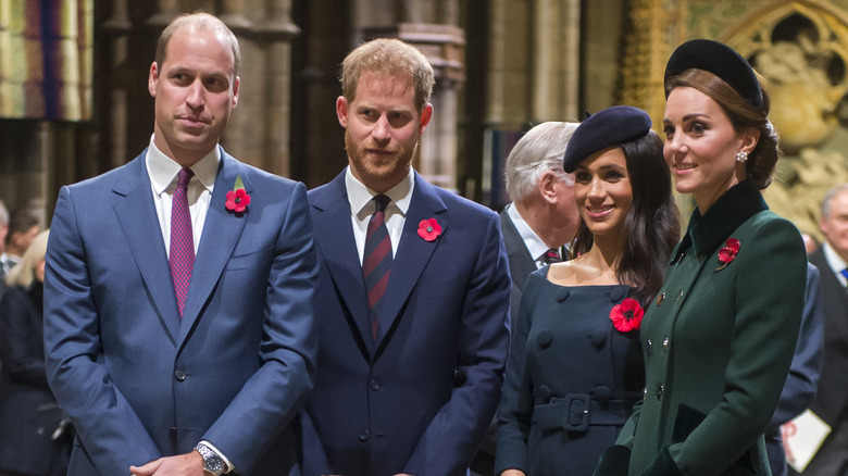 Prince William, Prince Harry, Meghan Markle, and Kate Middleton