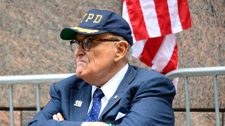 Rudy Giuliani at a 9/11 memorial ceremony