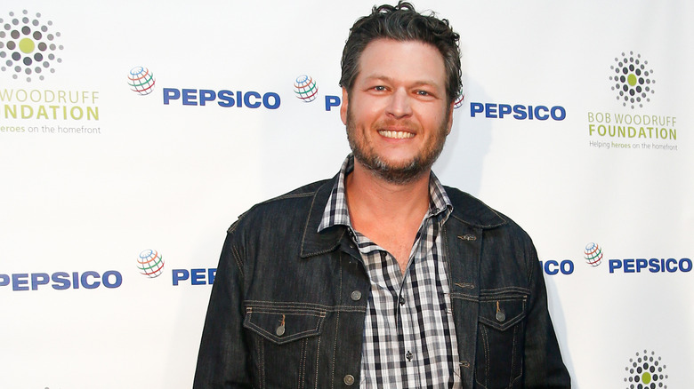 Blake Shelton smiling