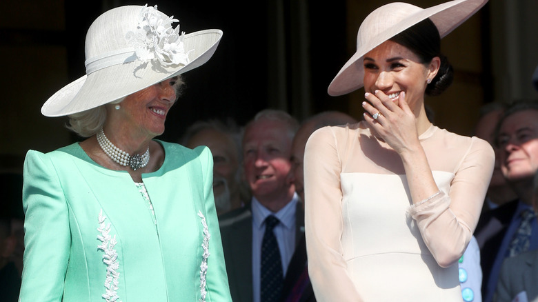 Camilla Parker Bowles and Meghan Markle