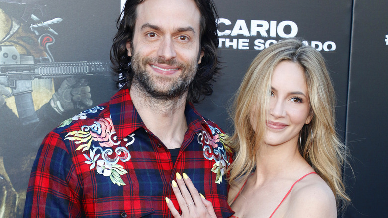 Chris D'Elia with his wife