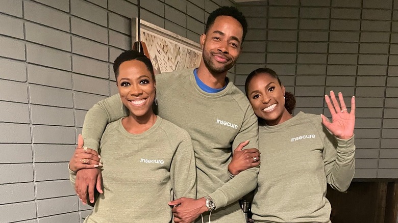 Issa Rae with the cast of 'Insecure'