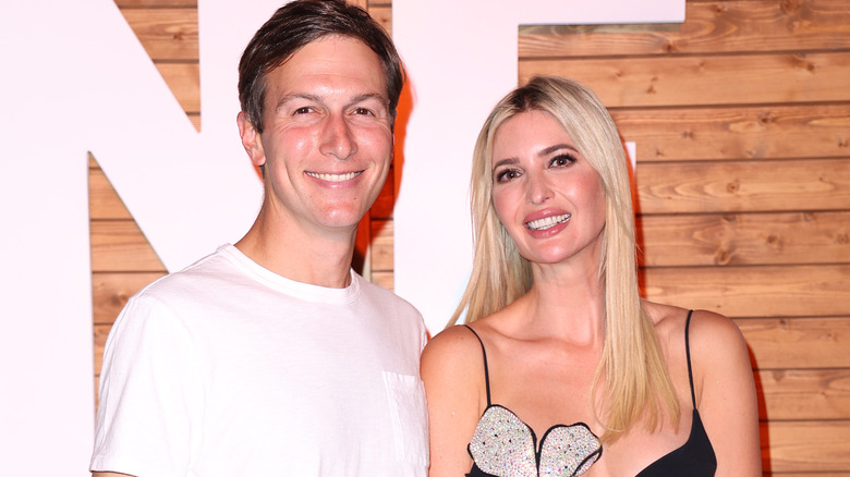 Jared Kushner and Ivanka Trump smiling in 2022