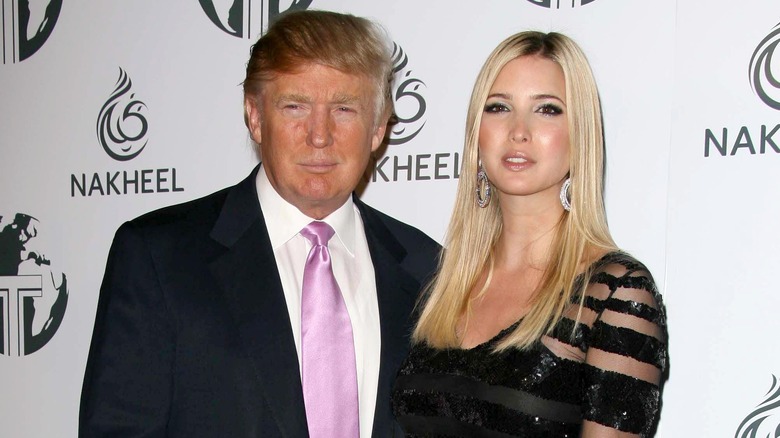 Donald Trump and Ivanka Trump pose together