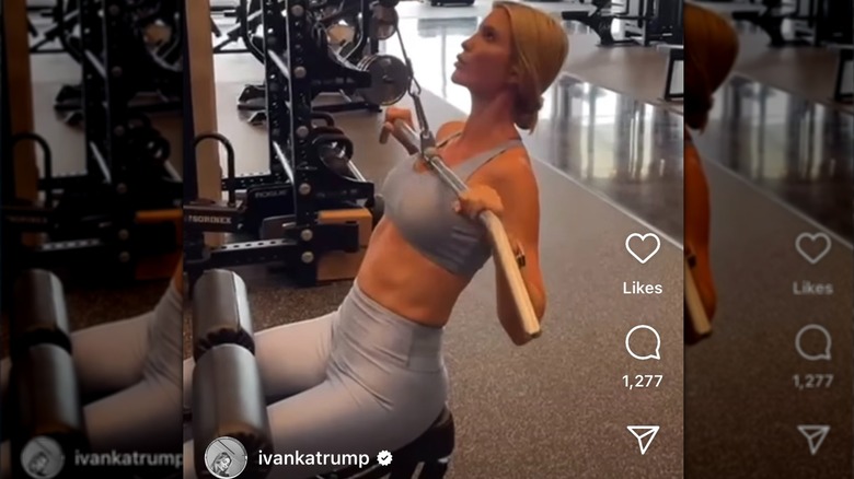 Ivanka Trump working out