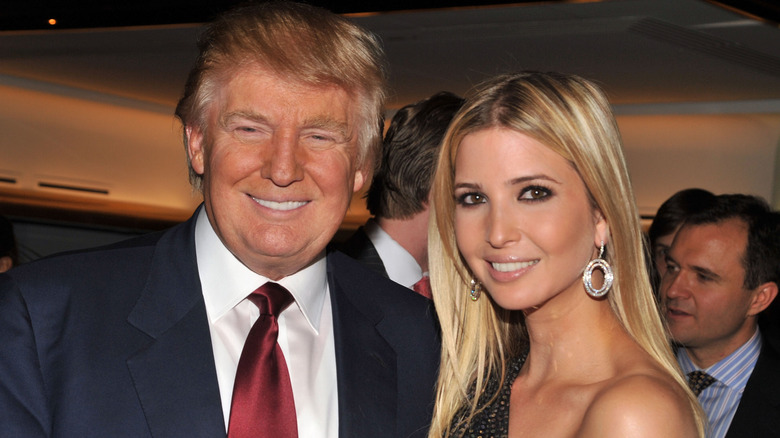 Donald Trump and Ivanka Trump smiling