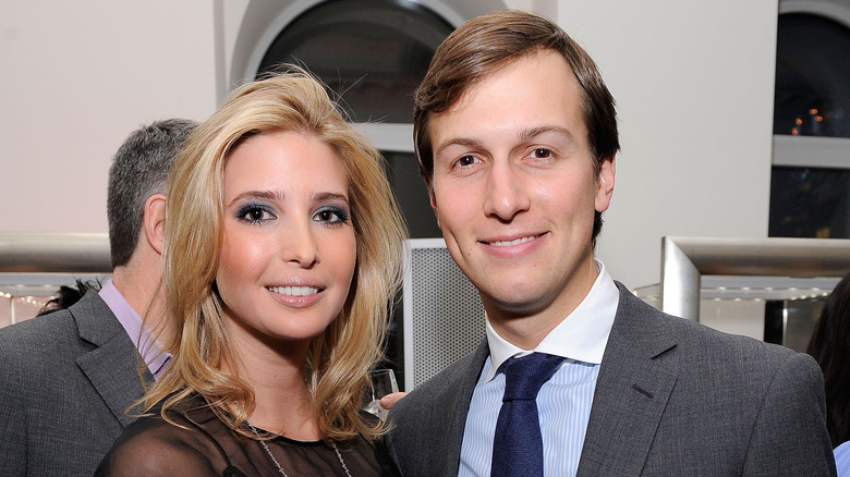 Ivanka Trump and Jared Kushner smiling